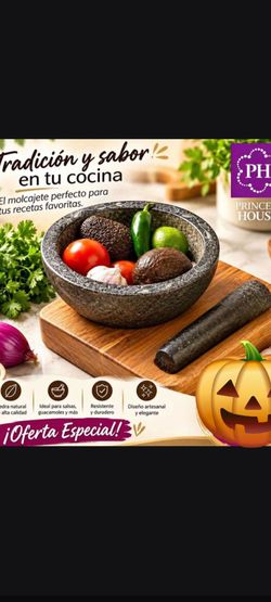 ESPECIAL DE MOLCAJETE CON BASE PRINCESS HOUSE 🍁🍂