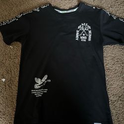 Designer shirt with the rhinestones on it