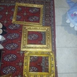 3 Goldleaf Antique Frames