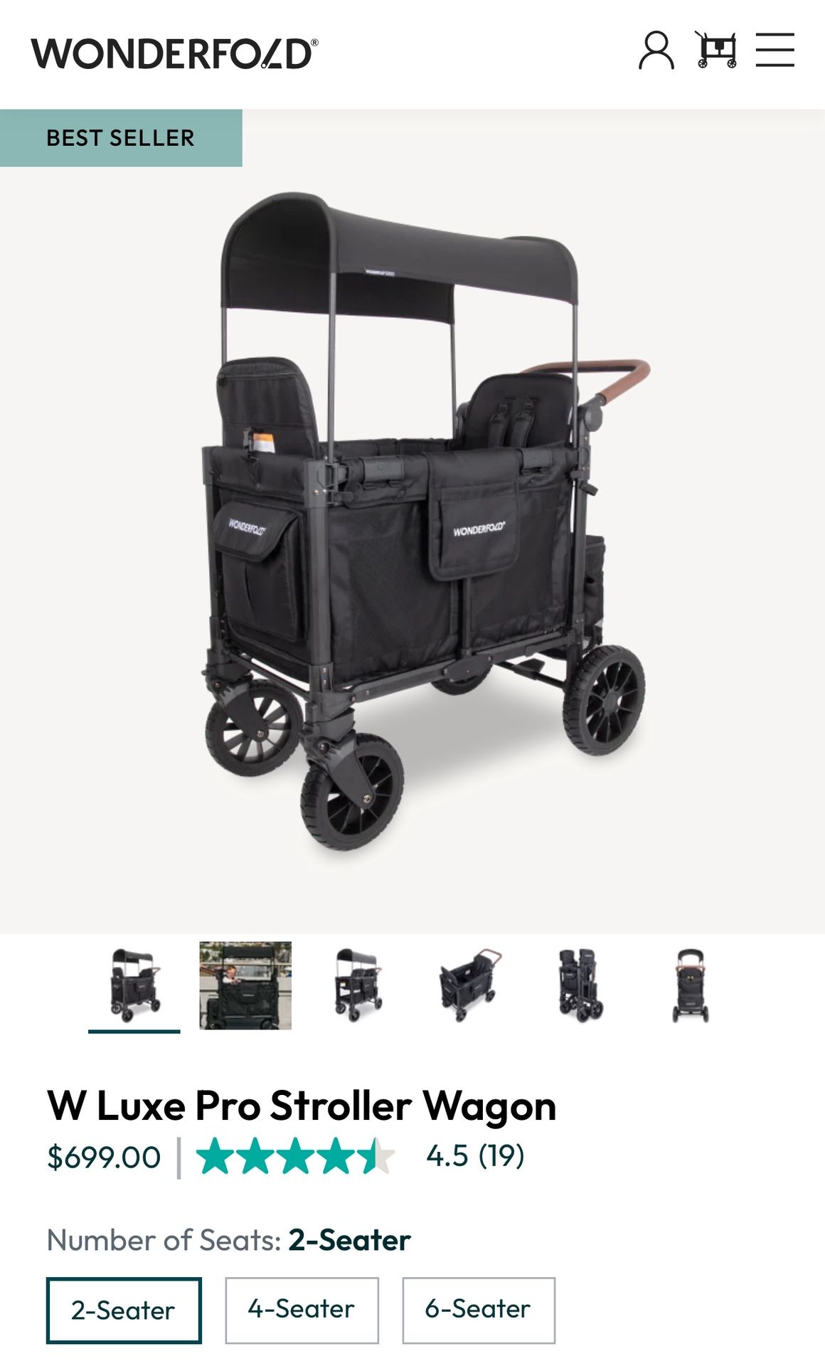 W Luxe Pro Stroller Wagon