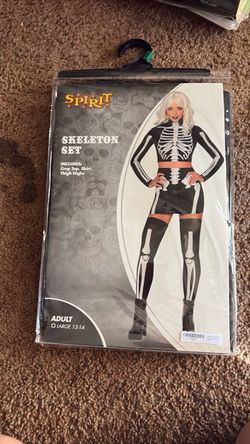 Spirit Skeleton Halloween Costume Set Adult Large