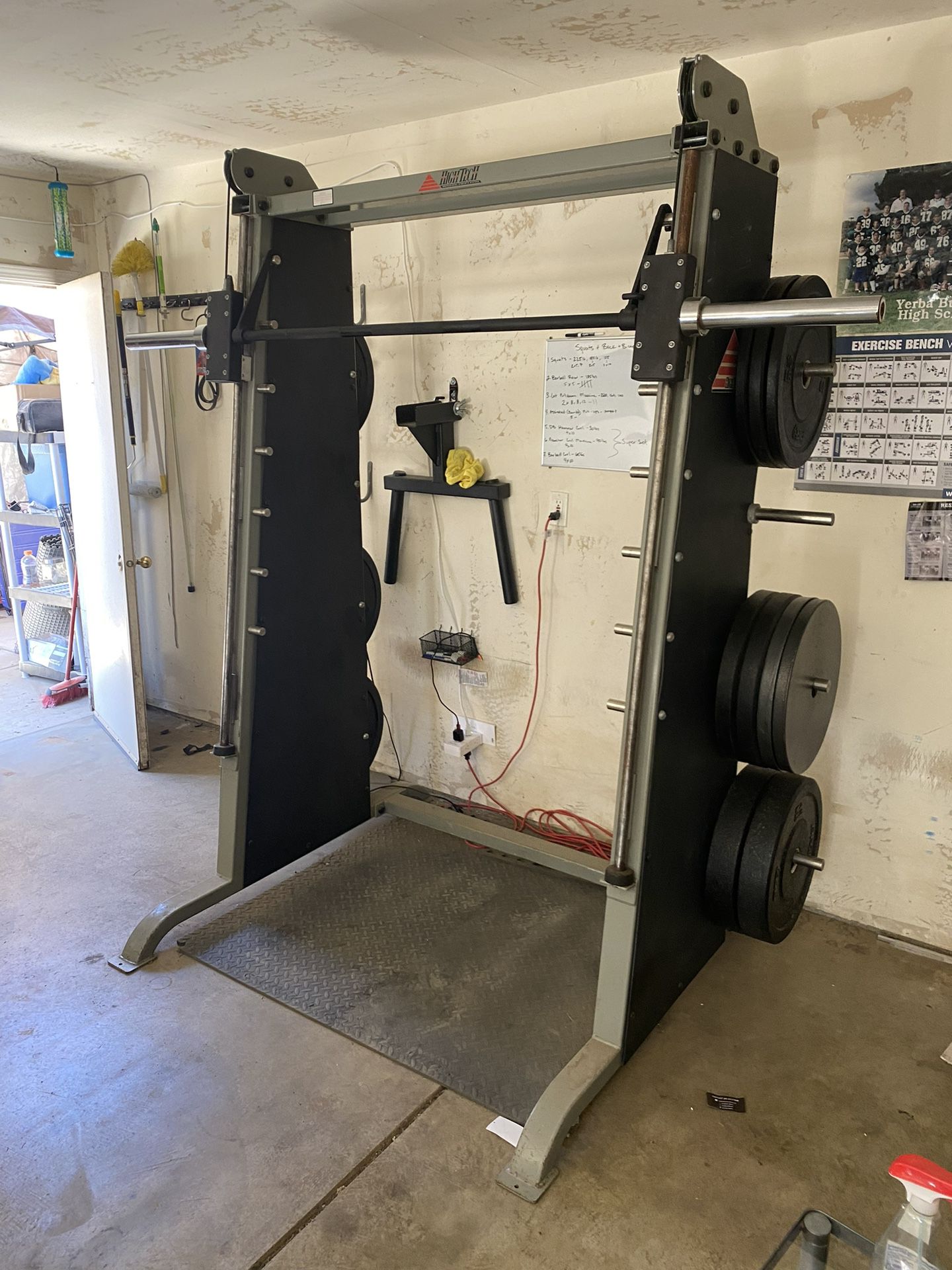 Smith Machine With Plate Loaded Sides