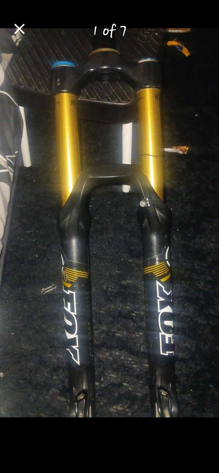 fox 38 26" fox factory 180mm tapered