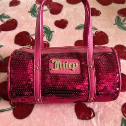 Juicy Sequin Barrel Bag