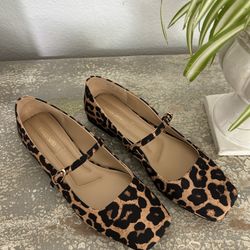 Franco Sarto Leopard Print Flats