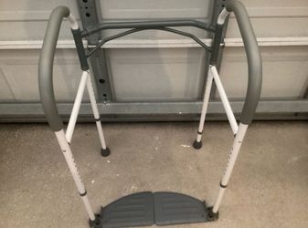 Toilet Safety Grab Rail With Foot Grips 