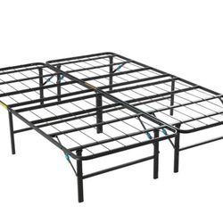 2-Piece King Metal Riser Foundation, 18” Height, Convertible To 2 Twin XL Risers