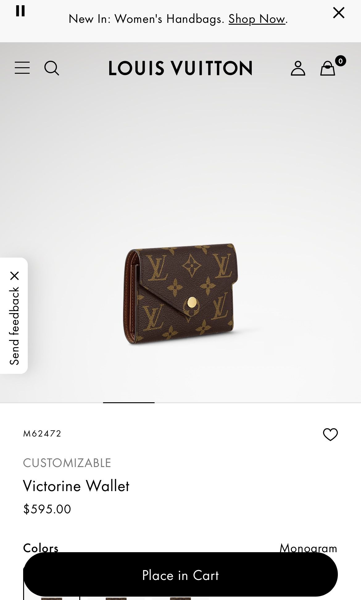 Louis Vuitton Victorine Wallet