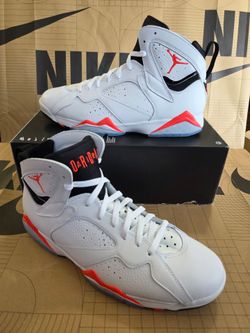 Air Jordan 7 Retro White Infrared  Men's Size 14