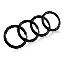 Brand New Audi Rings ABS Black Rear Trunk Q3 Q5 Q7 A6 A8 SQ5 Back Badge Emblem