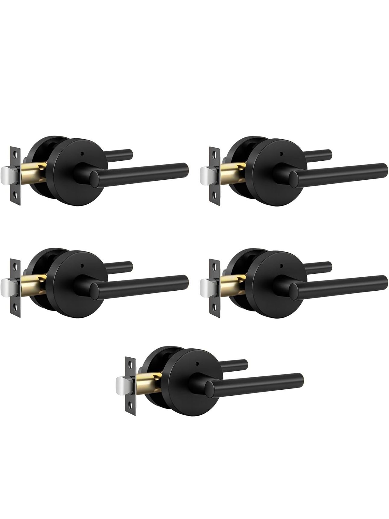 Goldenwarm Black Door Handle Interior