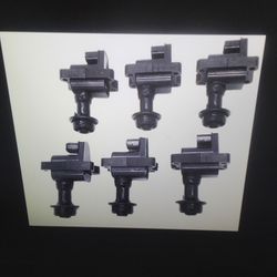 New 6 high performance ignition coils for 1997 to 2000 Nissan Skyline R34 Gt & Neo stagea wgnc34, vehicle list in pictures