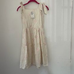 Ivy city mini Tara dress with gilded rose stripes