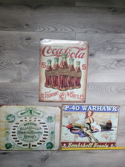 Letreros de Metal vintage