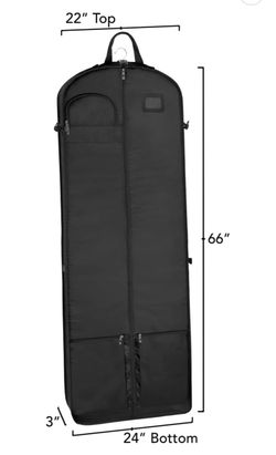 Wally bags Black Travel Garment Bag 66 Inch