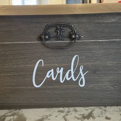 Card Box For Social Event - Wood 