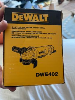 DeWalt 4inch angle grinder