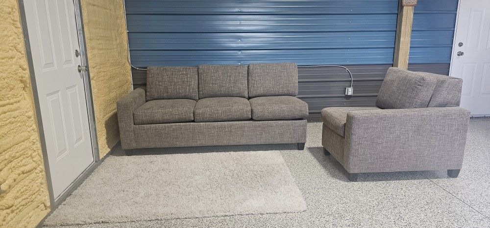 Couch Sofa Hideaway Bed Grey