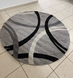 Modern Round Area Rug