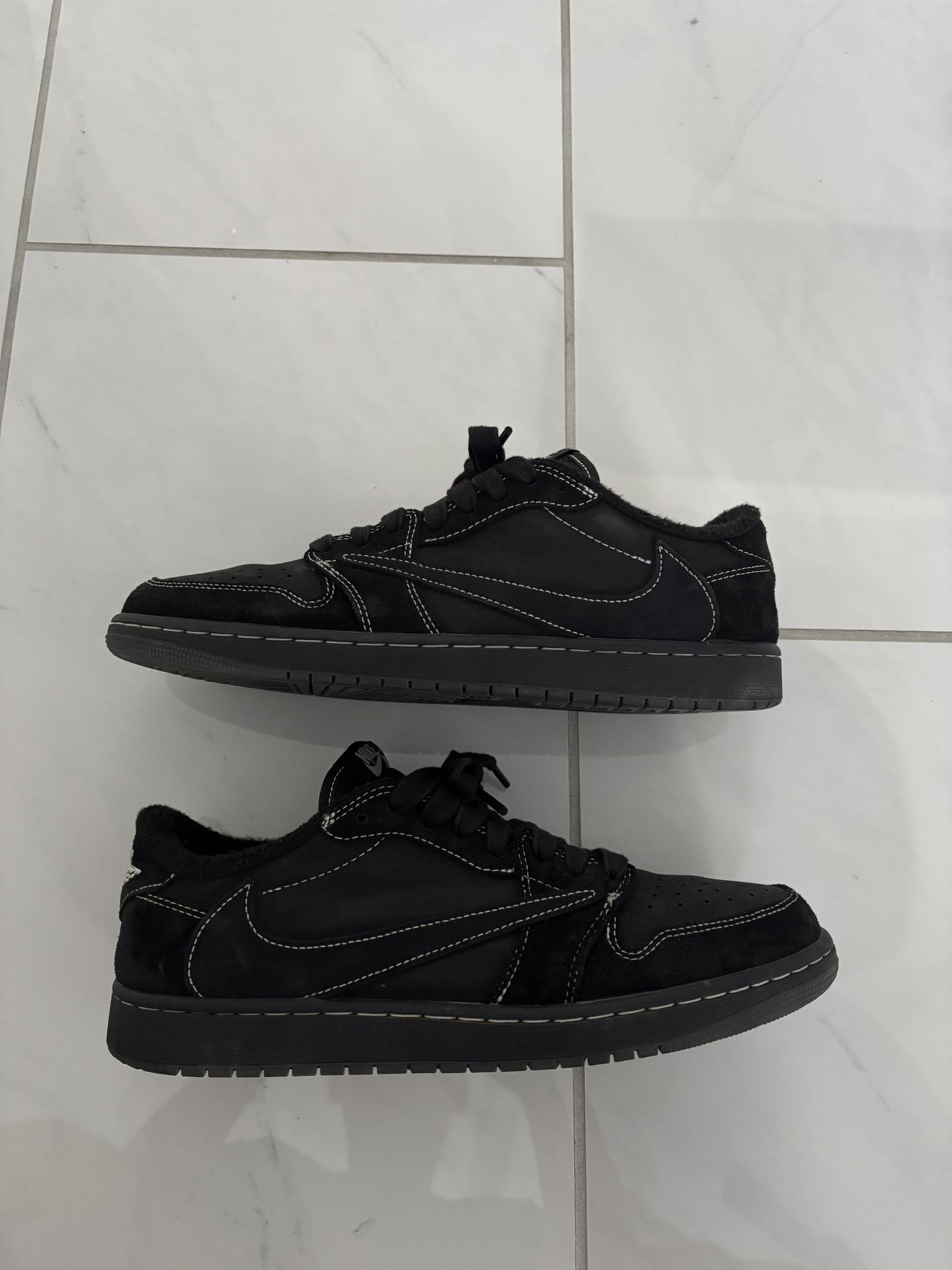 Travis Scott Jordan 1 Low Black Phantom - Size 11