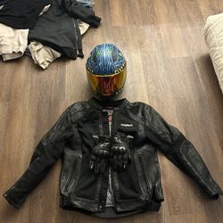 Sedici Helmet, Motorcycle Jacket, Alpine Stars gloves