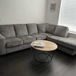 Gray Sofa, Chaise 
