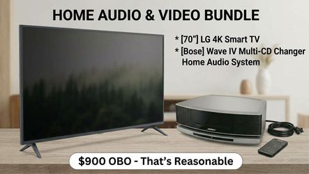 Lg 70in tv and Bose bundle