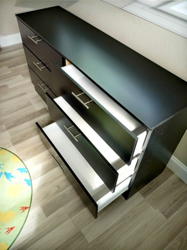 NEW DRESSER AND 2 NIGHTSTANDS. DRESSER ALSO SOLD SEPARATELY