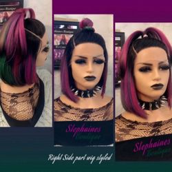 Human Hair Blended Lace Front Wig 