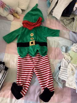 Christmas holiday elf baby outfit