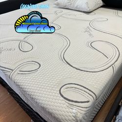 Queen Organic Mattress And Boxspring Bed Set New Cama 