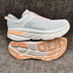 Hoka One One Bondi 7 Gray Running Shoes 1110531 HMSH Women's Size 10.5 D US  Wide for Sale in West Covina, CA - OfferUp
