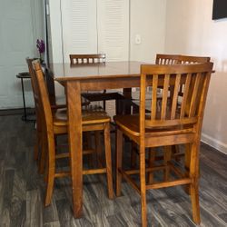 dining Room .Extended Table And 6 Stairs