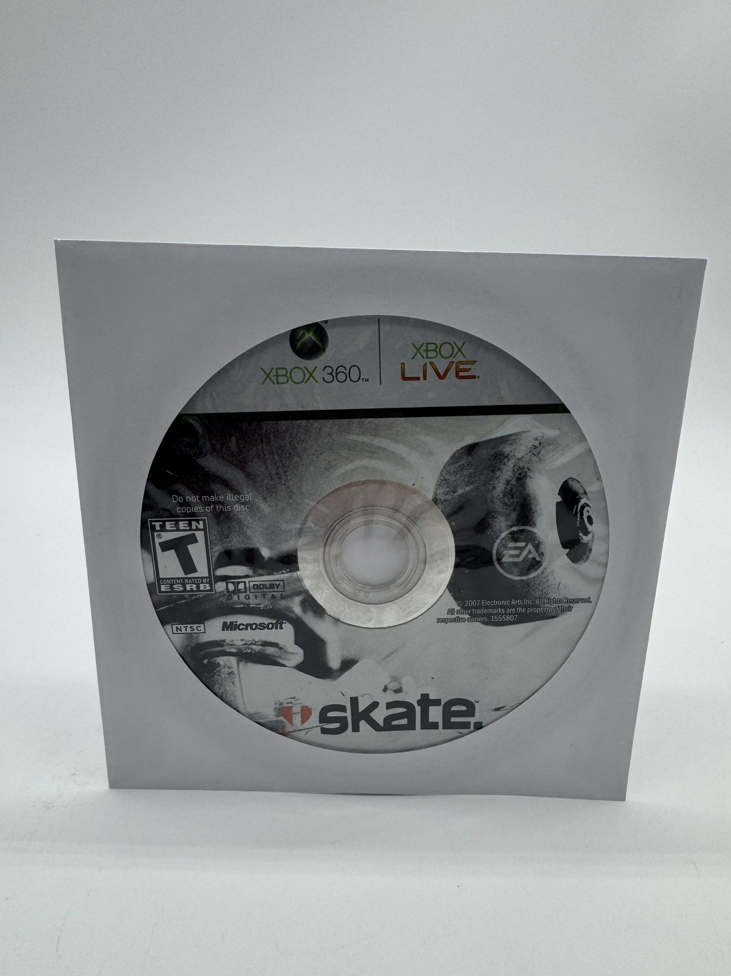 Skate (Microsoft Xbox 360, 2007) Disc Only Tested