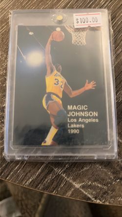 Magic Johnson Autographed 1990 Basketball Card