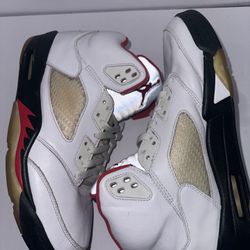 Fire Red Jordan 5s 
