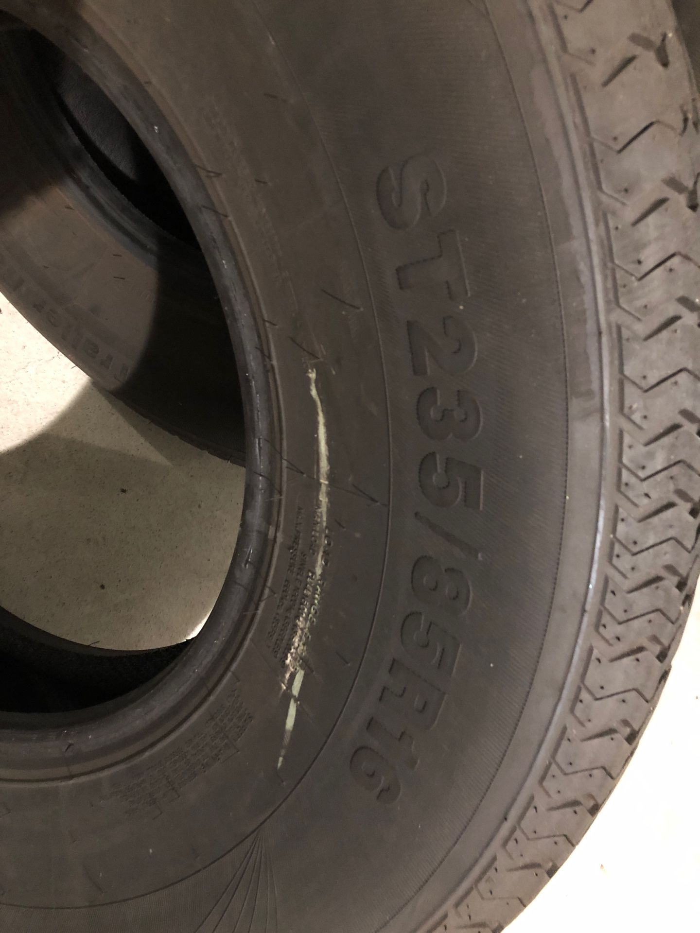 Take offs (4) ST235/85/1$6 Camper tires