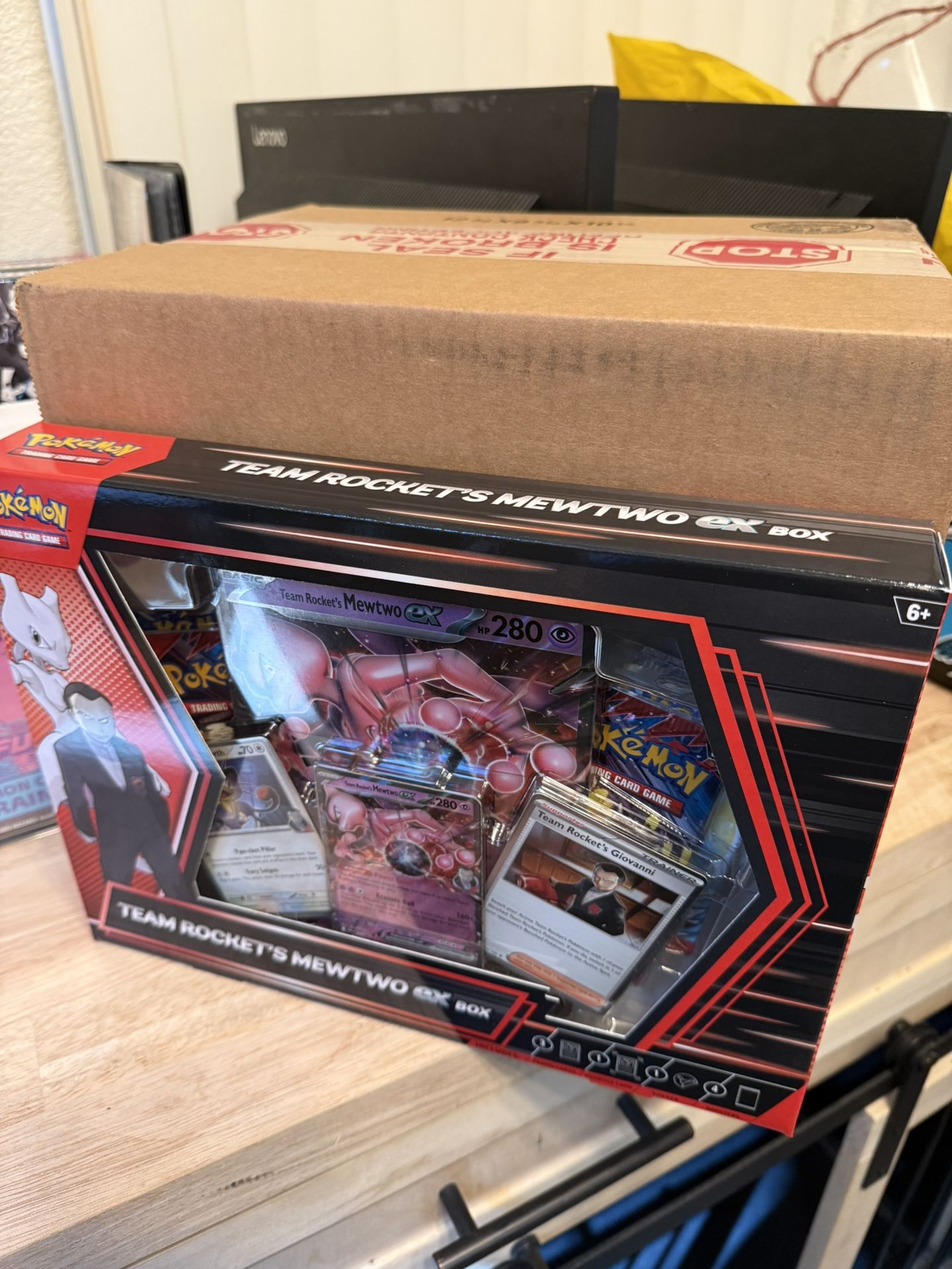 Pokemon Team Rockets Mewtwo Ex Box Case - Destined Rivals