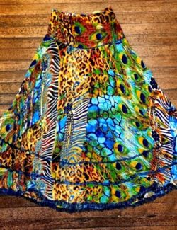 Vintage Tunique Bohemian Whimsigoth Maxi Skirt