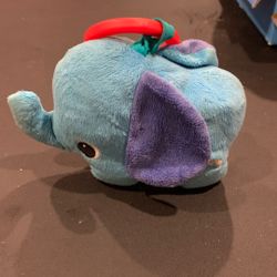 BLUE PLUSH ANIMAL MUSICAL CLIP