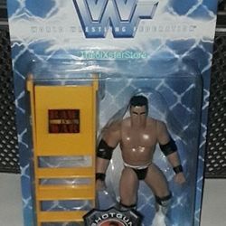 WWE THE ROCK Rocky Maivia Figure 1998 JAKKS NEW Shotgun Series Ladder BCA WWF