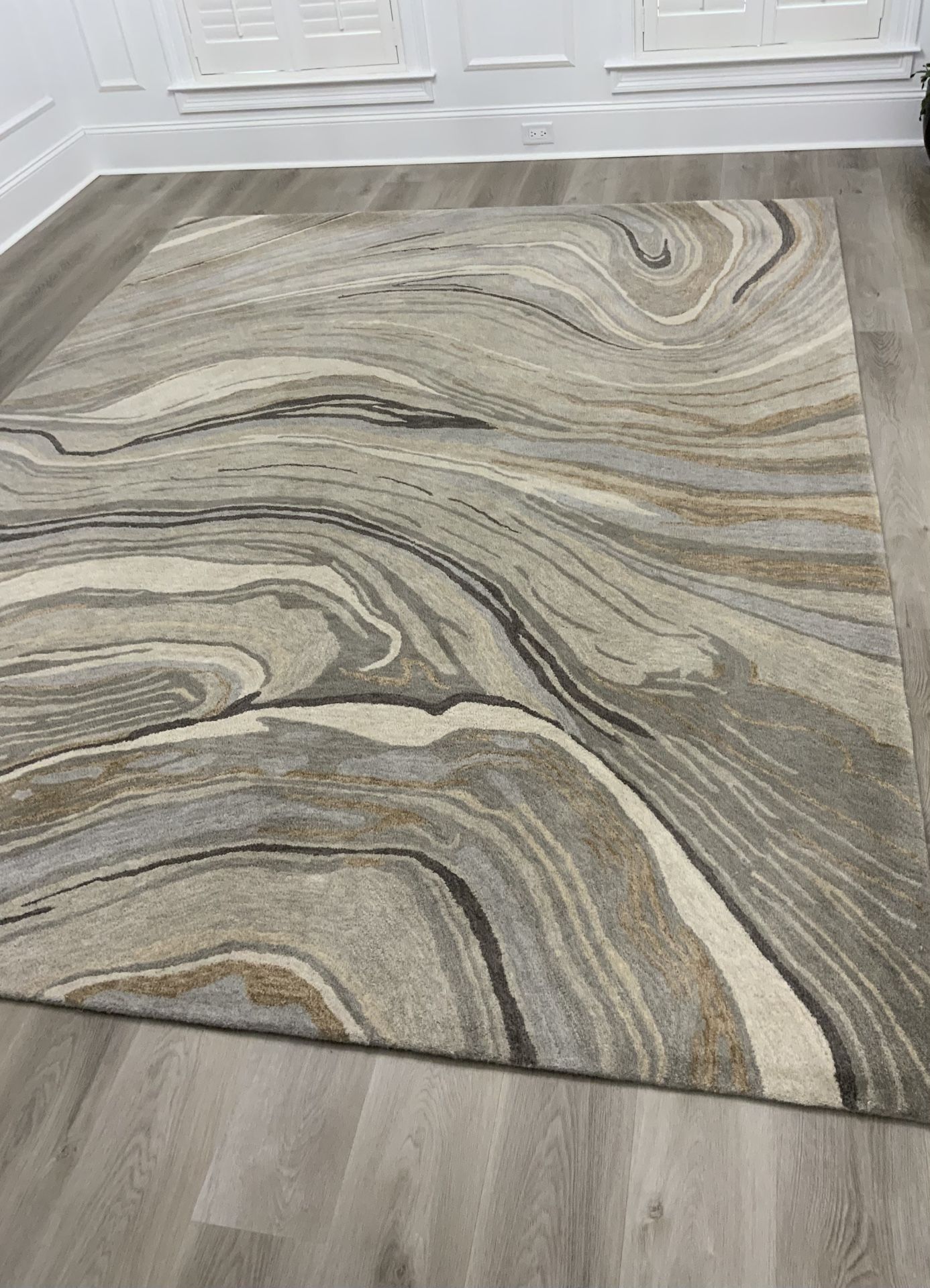 Safavieh Wool Rug.  Neutral colors. Like new.  Clean. 8’ x 10’.  Smoke free home. 