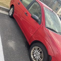 Red 07 Ford Focus