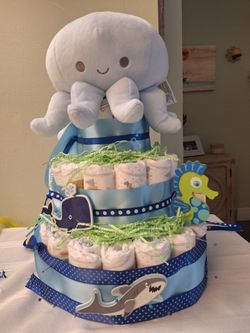 Octopus Diaper Cake
