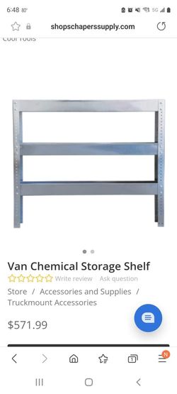 Van Chemical Storage Shelf