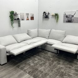 White Sectional Cloud Couch - Free Delivery 