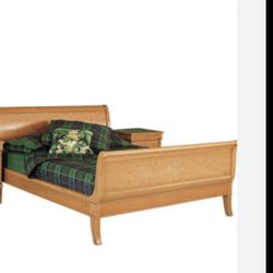 Twin Sleigh Bed Solid Wood