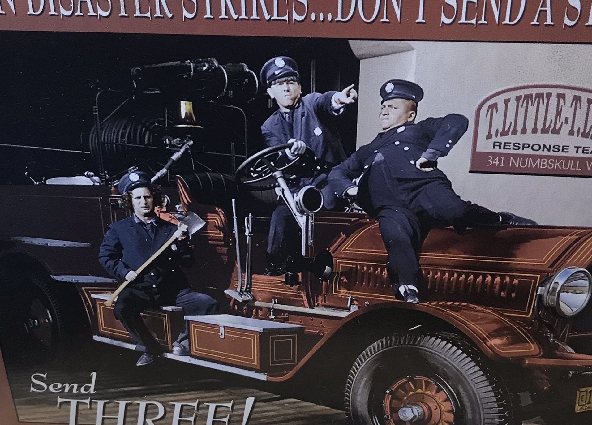 Three Stooges Tin Sign