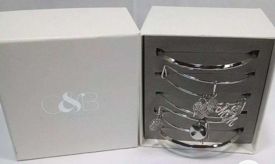 5 Christopher & Banks Stackable Bracelets New in Box