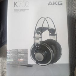 NEW AKG Pro Audio K702 Over-Ear, Open- Back, Flat-Wire, Reference Studio Headphones